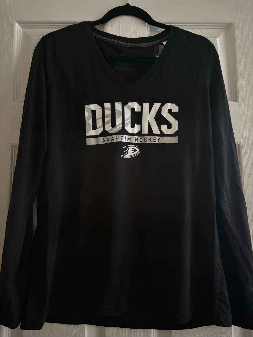Anaheim Ducks Black Long-Sleeve Shirt